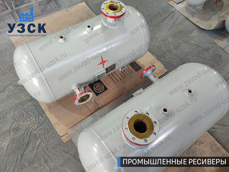 фотография промышленных ресиверовдля газа Казань